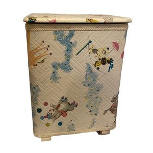 Vintage Child’s Circus Laundry Hamper
